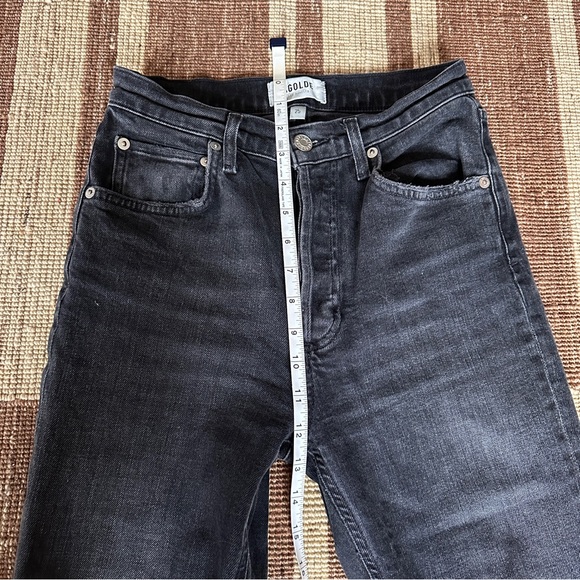Agolde Riley High Rise Straight Crop Jeans - Picture 2 of 9